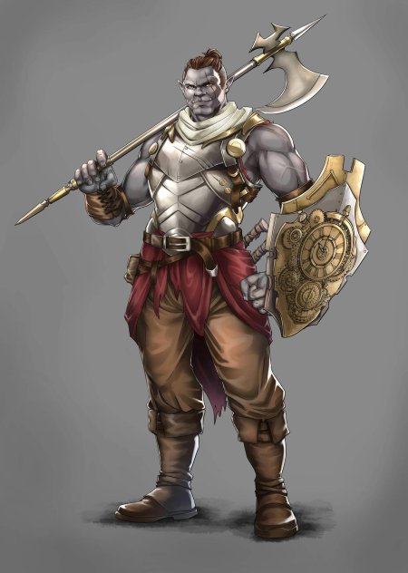 Полуорк паладин