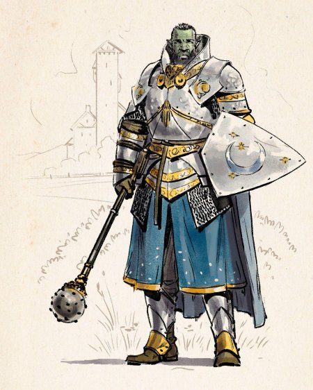 Полуорк паладин