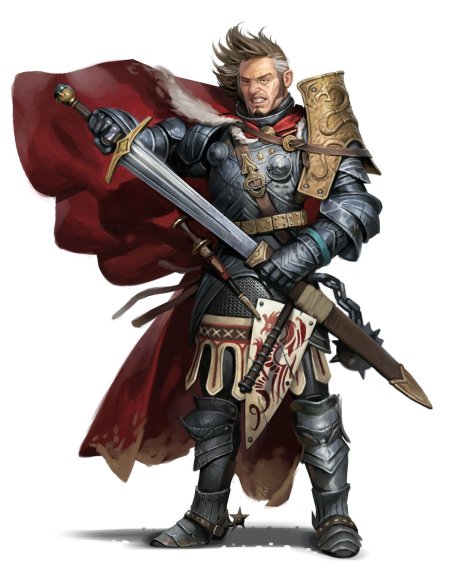 Pathfinder портрет паладин