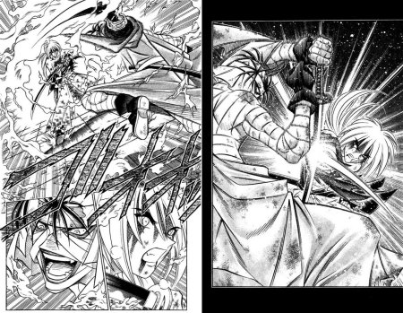 Бродяга кеншин манга