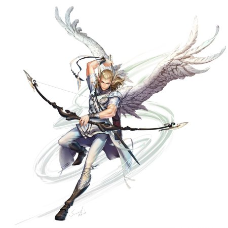 Эльфийка лучница фэнтези арт