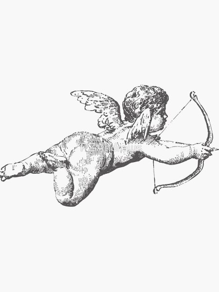 Купидон тату эскиз