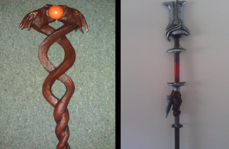 Посох деревянный