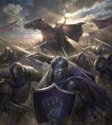 Рыцарь паладин арт фэнтези битва