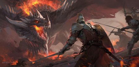 Ланселот рыцарь против дракона