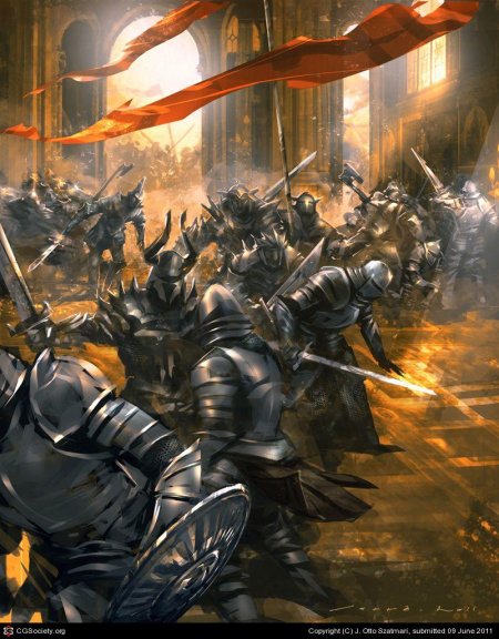 Битва рыцарей арт