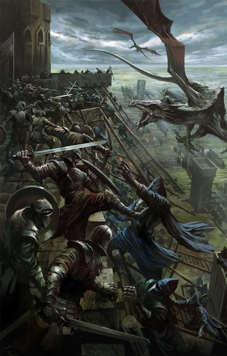 Дарк фэнтези битва рыцарей