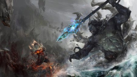 Кратос против посейдона