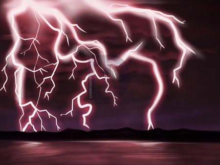 Lightning storm