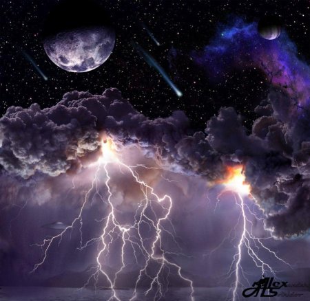 Гроза молнии