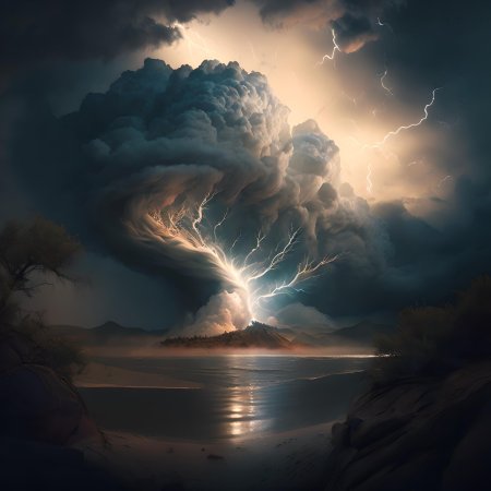 Пейзаж гроза