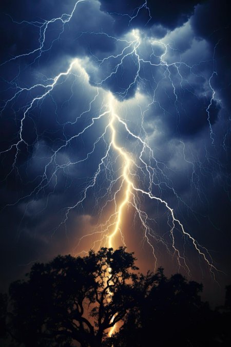 Lightning storm