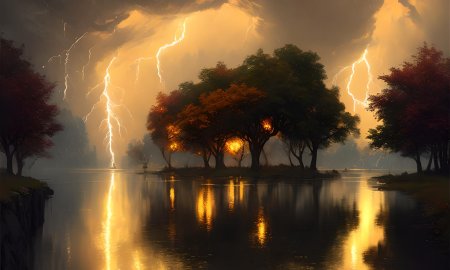 Обои на рабочий стол гроза