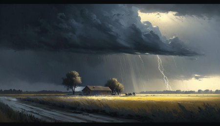 Пейзаж с грозой