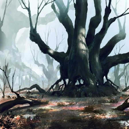Лес фэнтези арт
