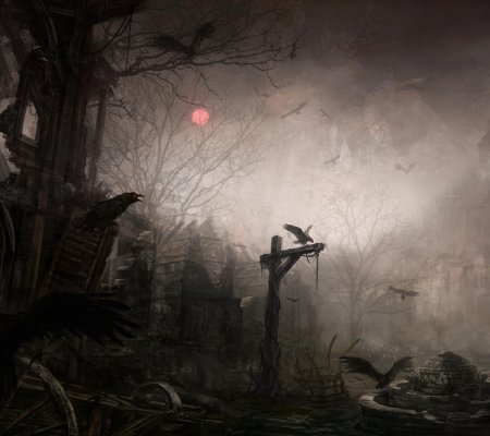 Кладбище мрачное