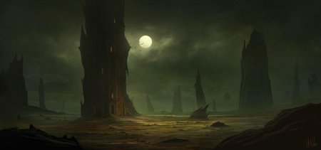 Башня фэнтези некрополис