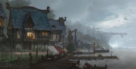 Деревня викингов artstation