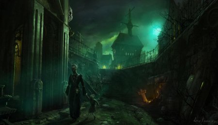 Башня фэнтези некрополис