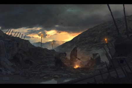 Осада штурм арт фэнтези