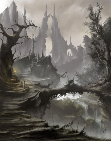 Замок дракулы арт готика