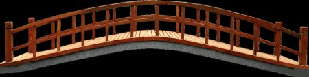 Мостик на белом фоне