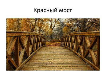 Деревянные мосты
