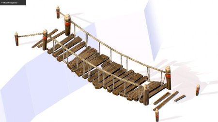 Веревочный мост сбоку