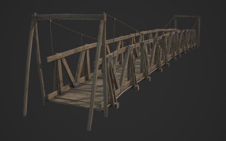 Модель моста в 3ds max