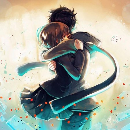 Объятия аниме