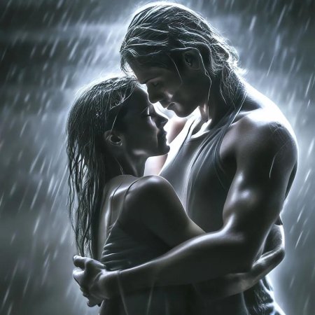 Мужчина и женщина объятия