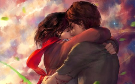 Влюбленная пара арт