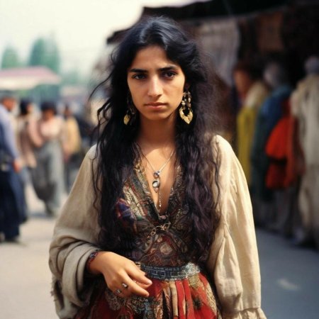 Красивая цыганская девушка