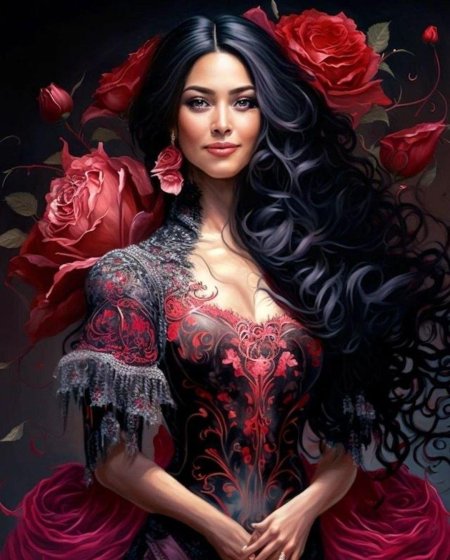 Красивая цыганская девушка