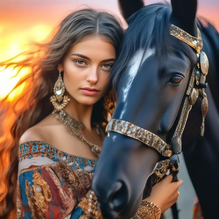 Красивая цыганская девушка