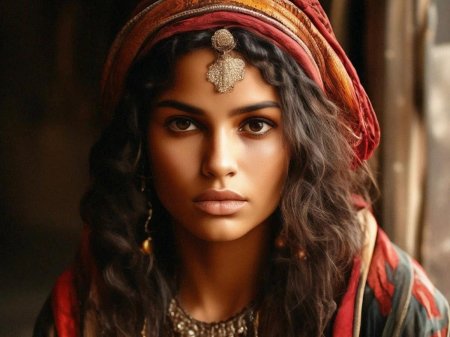 Красивая цыганская девушка