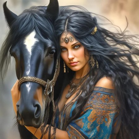 Красивая цыганская девушка