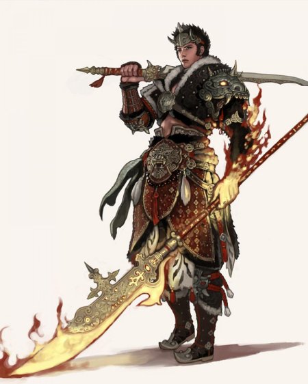 Фэнтези воин китай