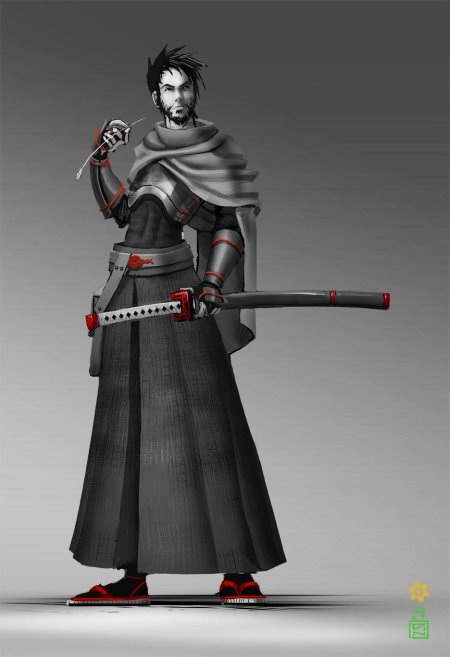 Самурай ронин катана