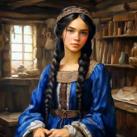 Девушка славянка