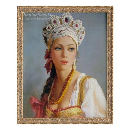 Русская красавица в кокошнике боровиковский