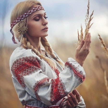 Фотосессия в славянском стиле