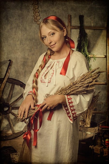 Прическа в русском народном стиле