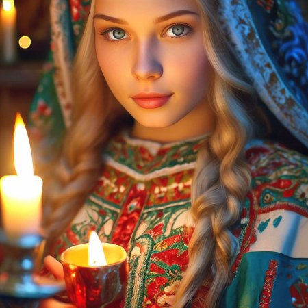 Красивая славянская девушка