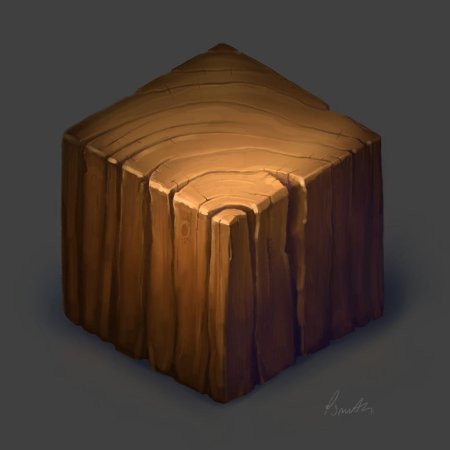 Куб деревянный