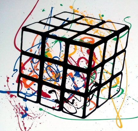 Кубик рубика арт