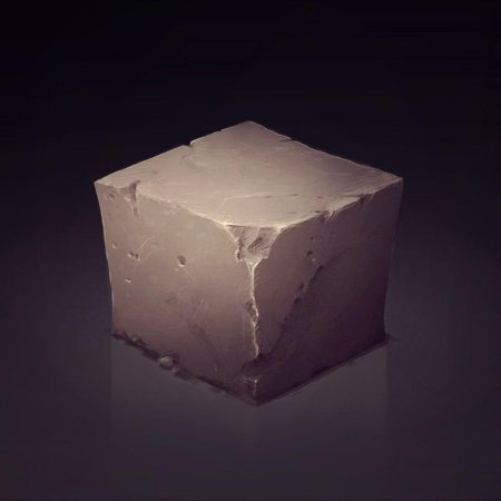 Куб гипсовый