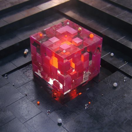 Куб стеклянный