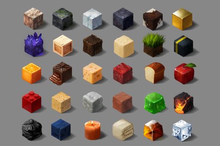 Текстурные кубики