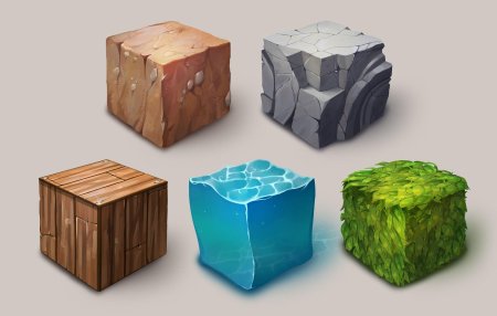 Текстурные кубики